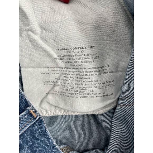 Tyndale FRMC Fire Resistant Arc Rated Workwear Jeans Men's Size 42x31 Blue F290T - Picture 4 of 12